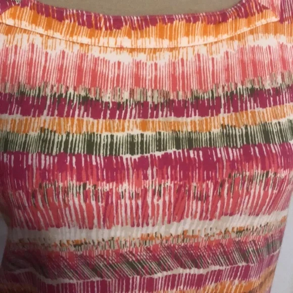 Kim Rogers Multicolored Striped T-Shirt Size Large - Picture 7 of 11